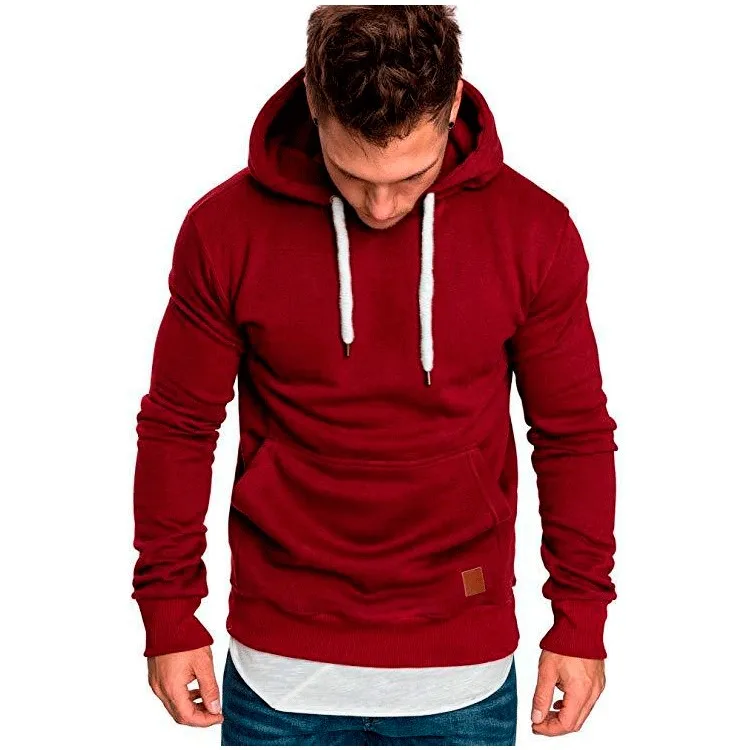 

Men's Coats Plain Hooded Sweatshirts Blank Pullover Fleece Hoodies for Men