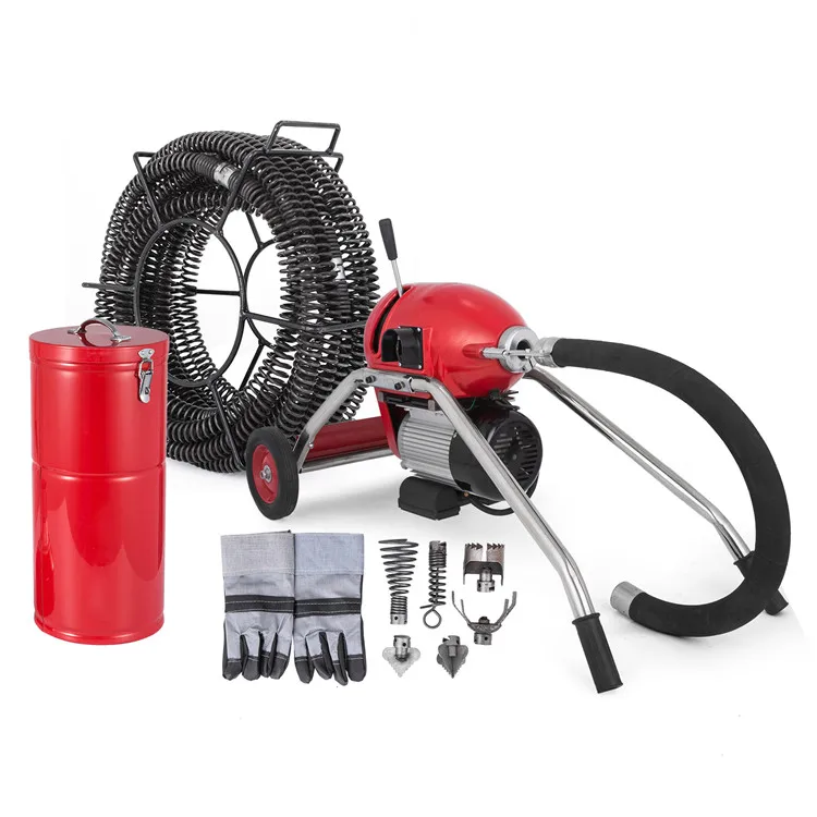 

Electric Drain Cleaner 30mm Coil Plumbing Snake Sewerage Pipe Machine