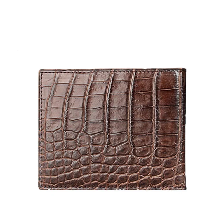 

Latest New Real Crocodile Leather Men Bifold Wallets, Custom Leather Wallet for Men