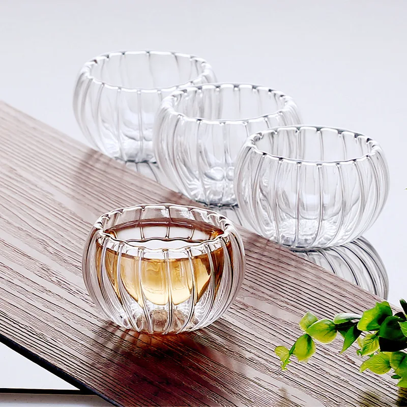 
Wholesale Double Wall Glass Travel Eco-friendly Special Coffee Cup 