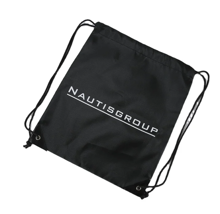 

Polyester Drawstring Backpacks Custom reusable grocery Polyester drawstring tote shopping bags with custom logos, Customized