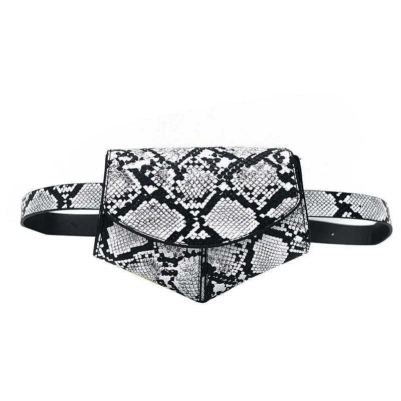 

Women's snake print Waist Bag saddle bag Stylish crossbody bag, 5 color