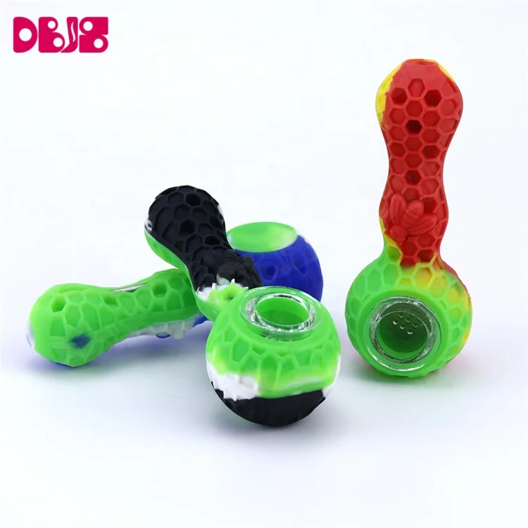 

Free samples custom bee glass smoke pipe for wax for shatter, As pictures