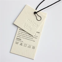 

Factory custom eco friendly recycle vanilla paper hang tag swing tag