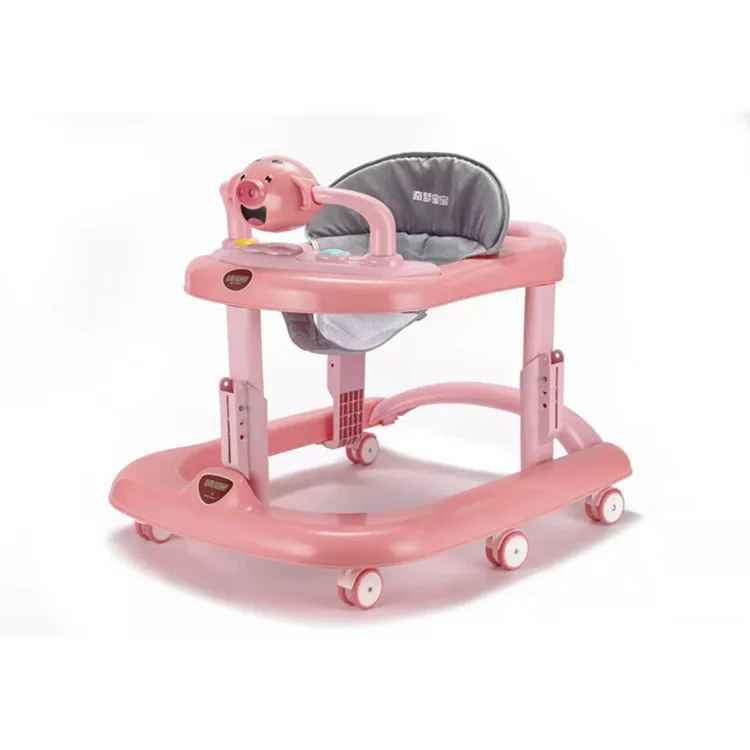 

China kids Walker Manufacture cheap Top-selling Multi-function high quality rubber wheel Baby Walker for sale, Pink, blue