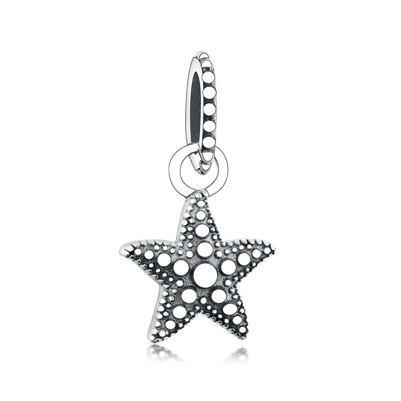 

Wholesale Fine Jewelry 925 Sterling Silver Retro Sea Star Pendant Charms For Pandora Bracelet Jewelry Making