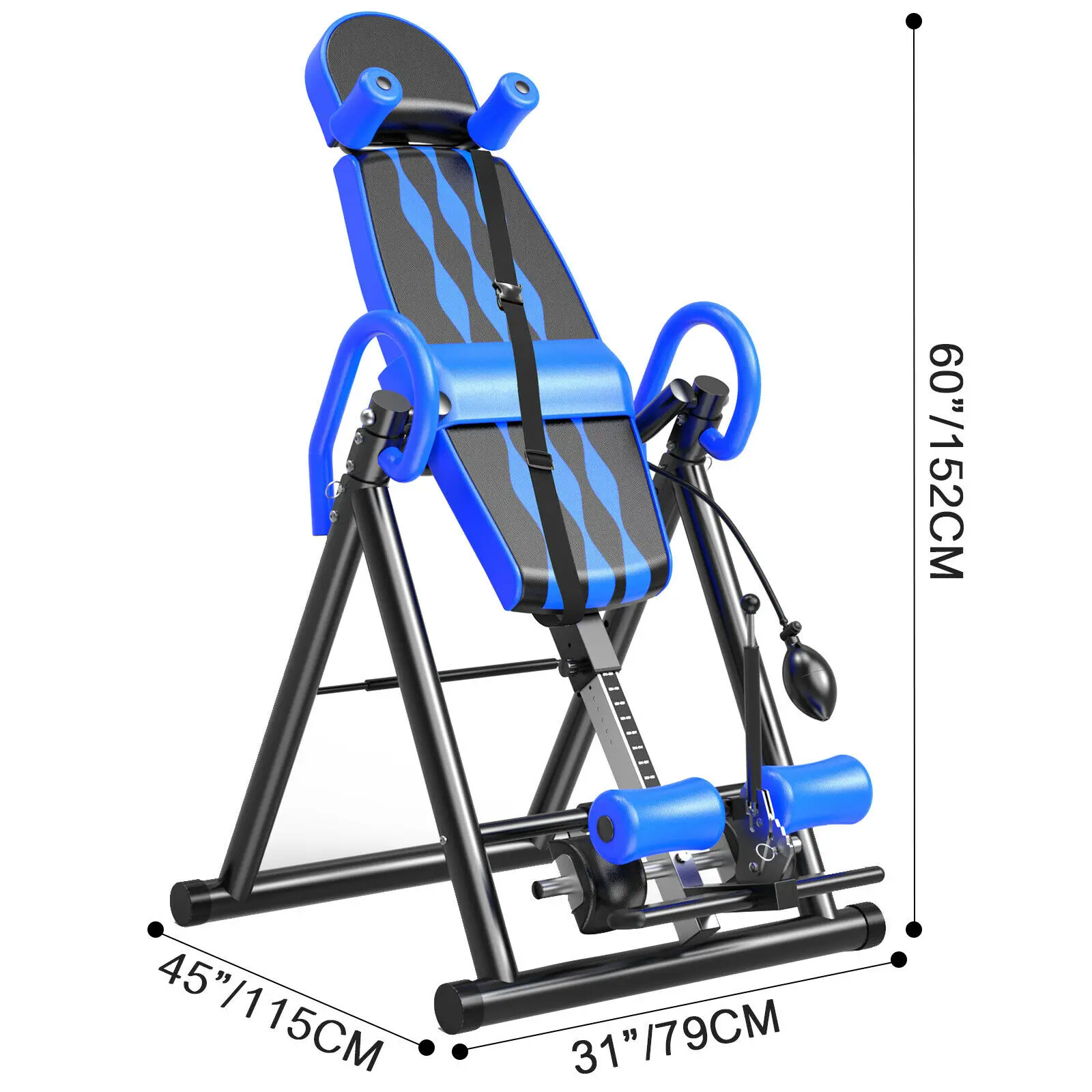 

Foldable Inversion Table Premium Gravity Back Therapy Fitness ReflexologyStretch Foldable Inversion Table