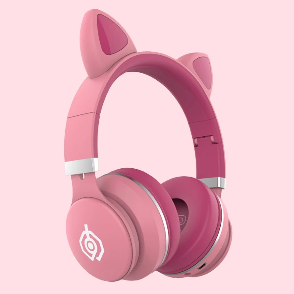 

New Arrival Cat Ear Young People Kids Headset Support TF Card audifono bluetooth headphones