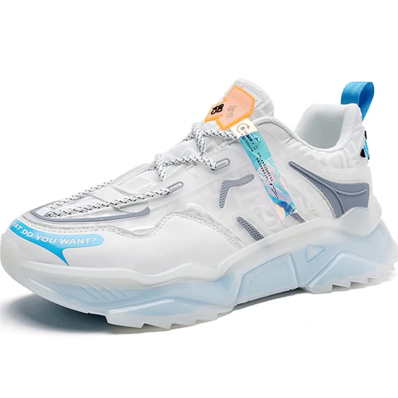 

2021 Trend Men's Sports Sneakers Fashion Breathable Man Shoes Flat Comfortable Walking Male Chunky Sneakers Running Footwear