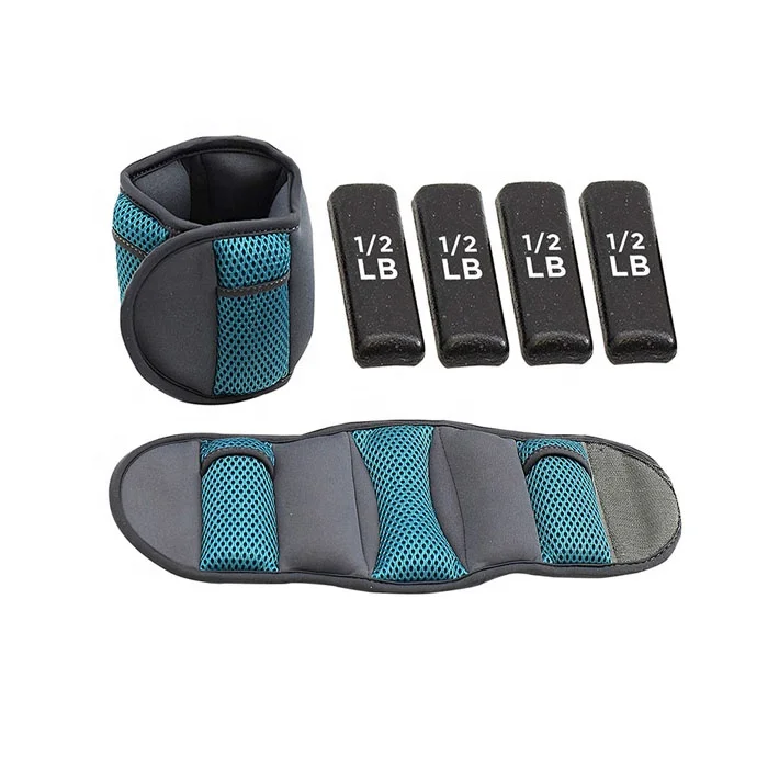 

Wholesale Fitness Exercise Adjustable Ankle Weights with Strap and weight