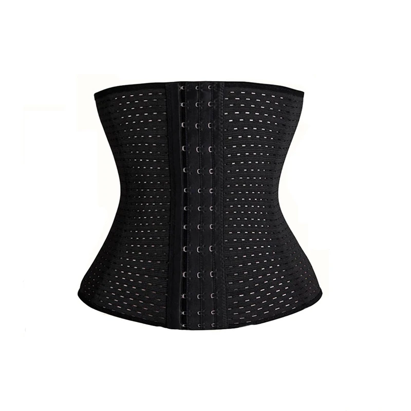 

2021 New Style Vendor Private custom Label Body Shaper Slim heat Adjustable Corset Waist Trainer for Women, Black