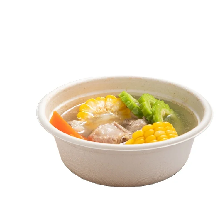 

Promotional Top Quality Disposable Food Grade Biodegradable Eco 500ml Bowl