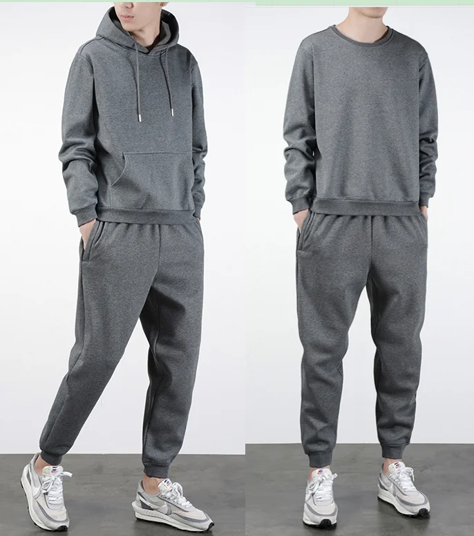 

Custom logo solide colors mens sweatpants and hoodie sweatsuit set, Avaliable