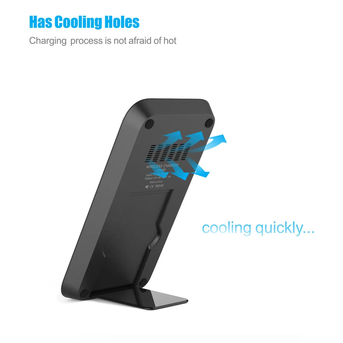 Wireless Charger Stand Phone Holder GY69 Portable 10w wireless charger - ANKUX.COM