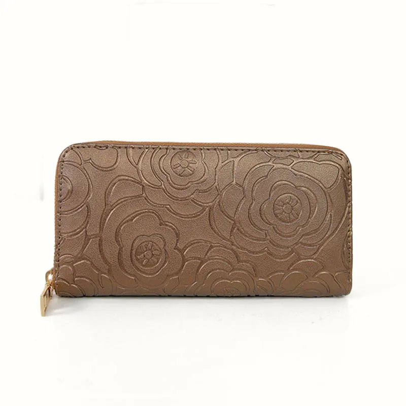 

Female Bag Autumn And Winter New Style Retro Wind Embossing Casual Fashion Clutch Bag Long Wallet Coin Purse