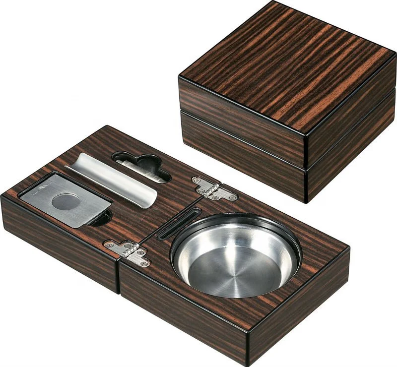 

High-end wooden ashtray portable ashtray cigar ashtray