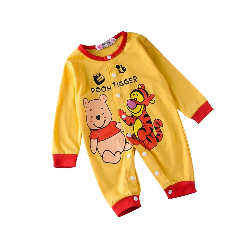 

Baby Rompers Unisex Party Toddler woven Winnie the Pooh Cartoon for Jumpsuits