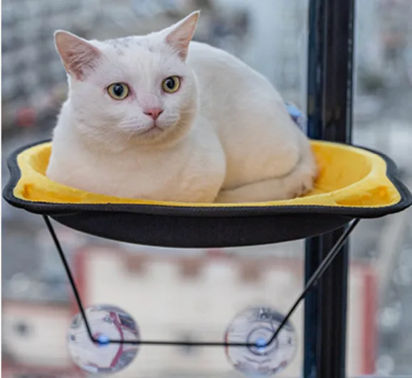 

2021 New Suction Cup Cat Hammock Window Swing Hanging Bed Cat Wall Hammock Pet Cat Nest