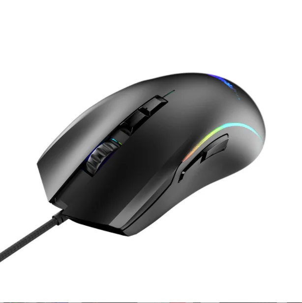 

Wired LED flash Office business games Light wired mouse games esports mouse, Black