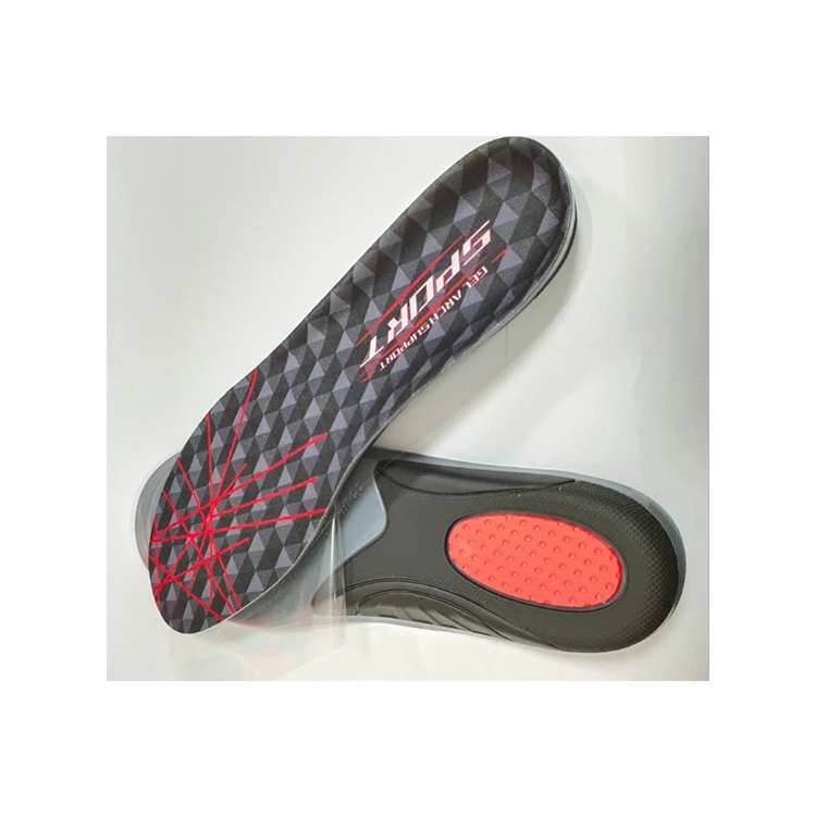 

Silicone Sports Shock Absorbing Insole For Men's And Women's Basketball Silicone insole Running Insoles, Gray