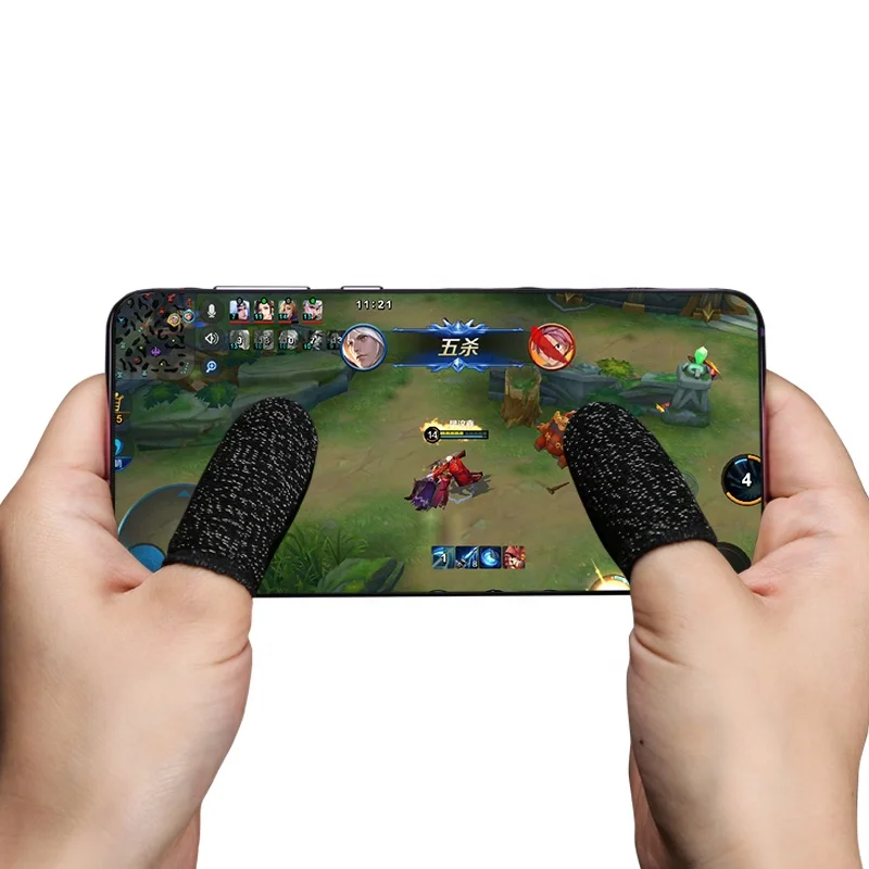 

finger sleeve for pubg fingertip pubg toy game joystick, Black