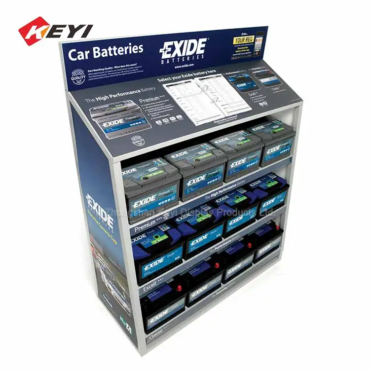 Retail Shop Car Battery Display Stand