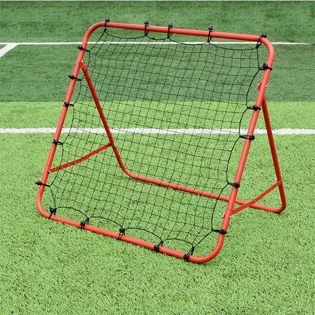 

Wholesale Adjustable Portable Outdoor Sports Training Mini Football Rebound Goal Gate Soccer Rebounder Net 1m, Orange, black