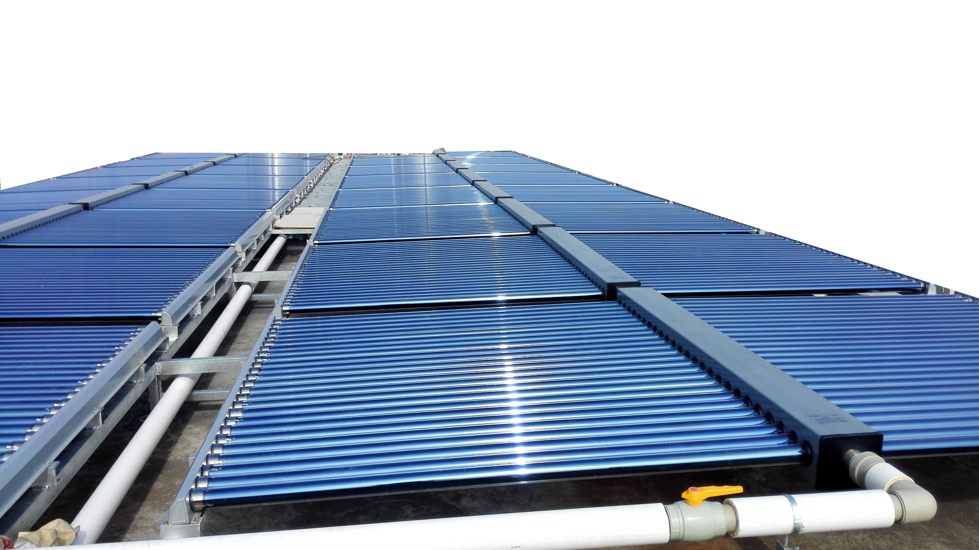 蓝色热管玻璃真空管太阳能热水器集热器太阳能收集器 