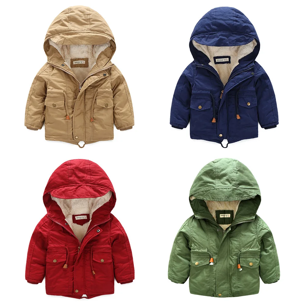 

Mudkingdom Wholesale Korea Stylish Trench Baby Coat Boy Boutique Kids Winter Jackets