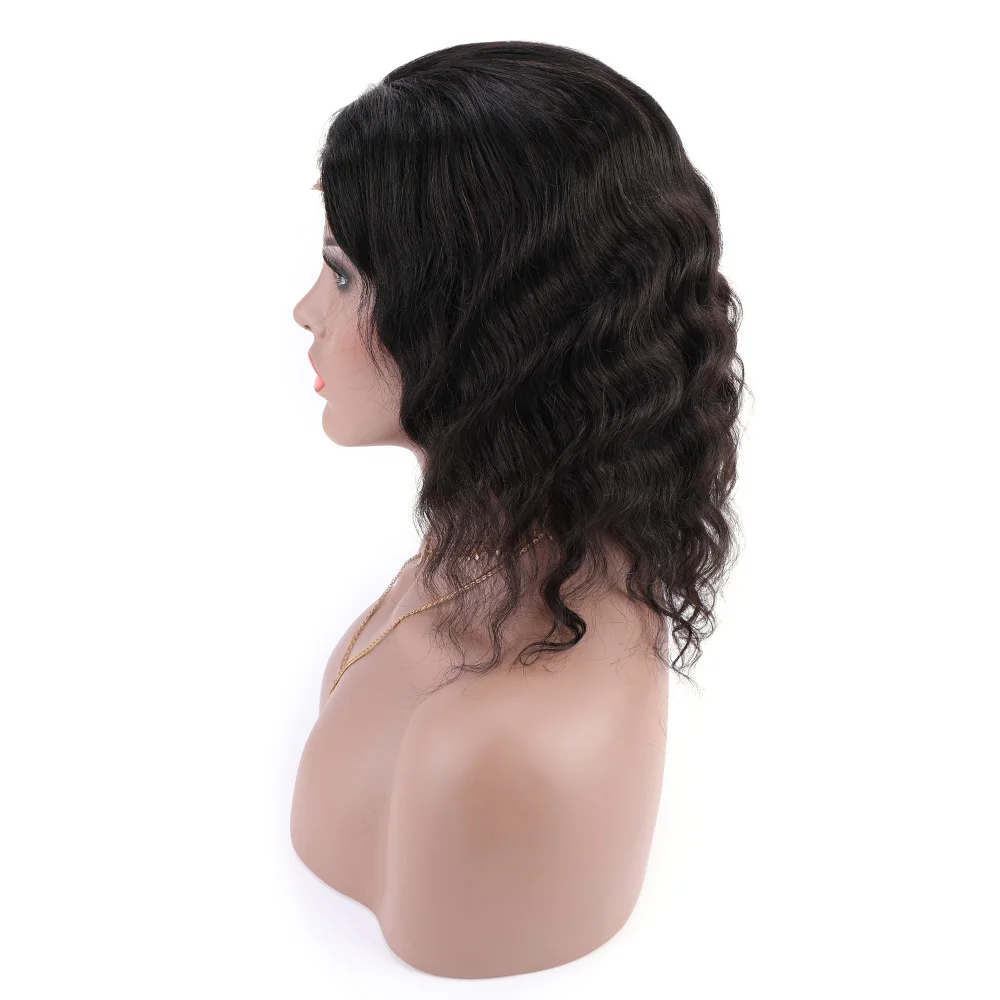 

Free shipping Factory direct short curly hair 100% human hair wigs kinky curly wigs 8 inch