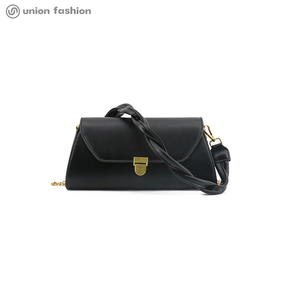 

High Quality Hot Selling PU Leather Square Handbags Women Shoulder Bag, Black/apricot
