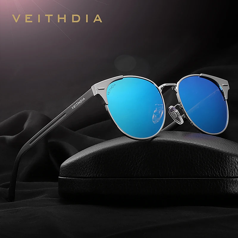 

2021 Unisex Vintage Retro Aluminum Polarized Anti-Reflective Lens Eyewear Accessories Cat Eye Sunglasses For Men Women 6109