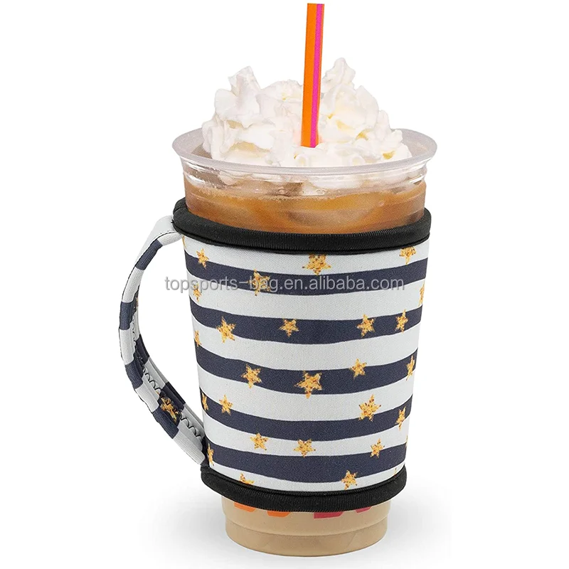 

Handle Reusable Neoprene Beverage Holder Coffee Cup Sleeve Mug Cover