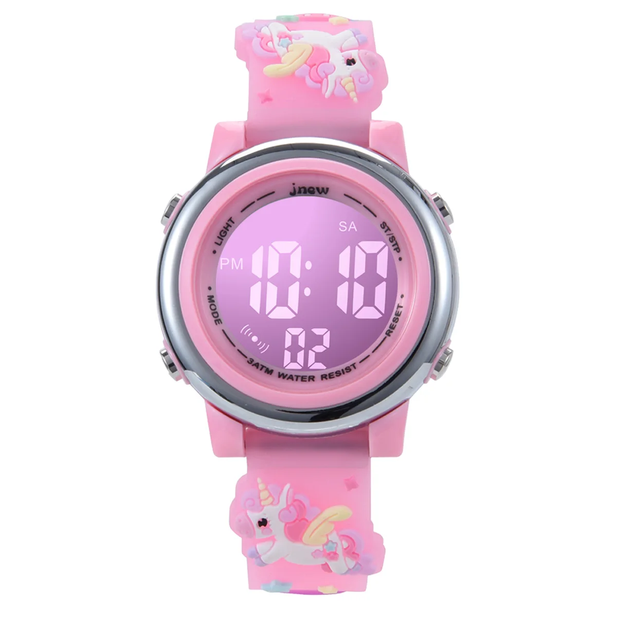 

custom sports plastic waterproof boys girls watch led reloj digital kids watches
