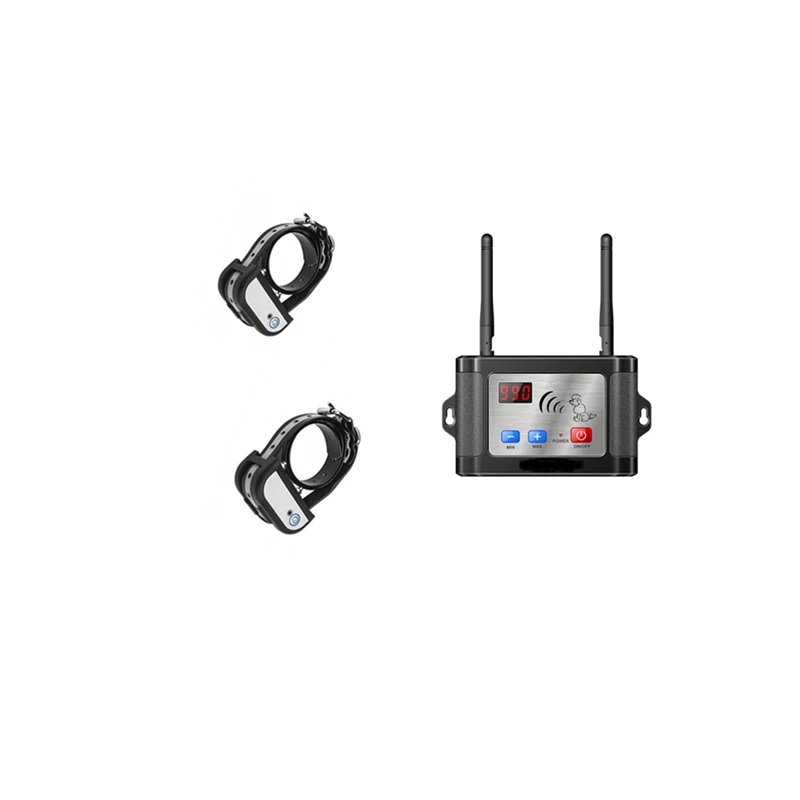 

Recharge Waterproof Wireless Electronic Pet Fence System Dual antenna dog training collar with remote