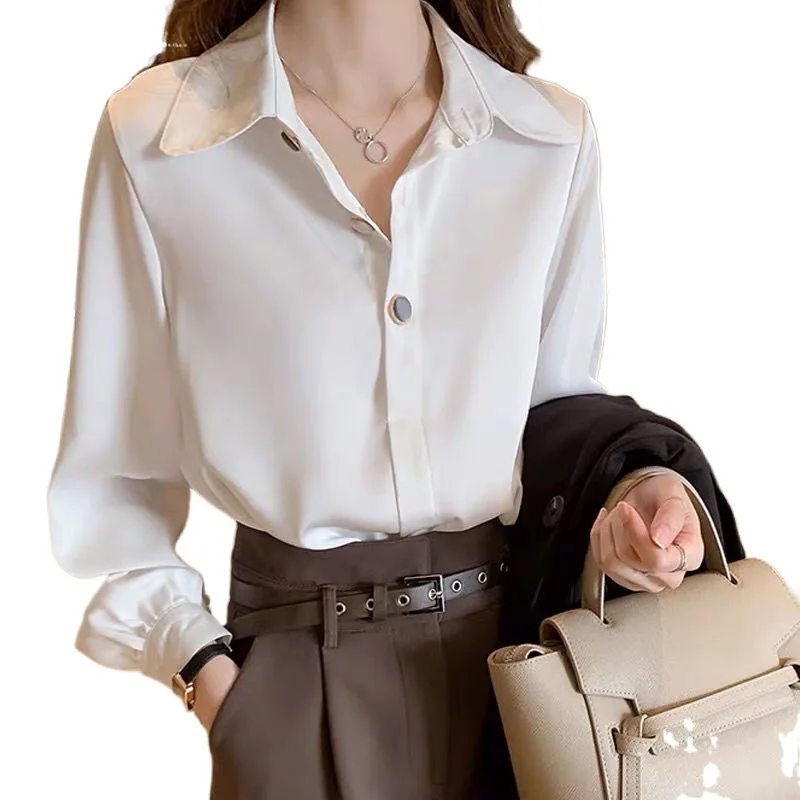 

2021 New High Quality Hot Selling Women's Logo Embossed Long Shirt, White,red