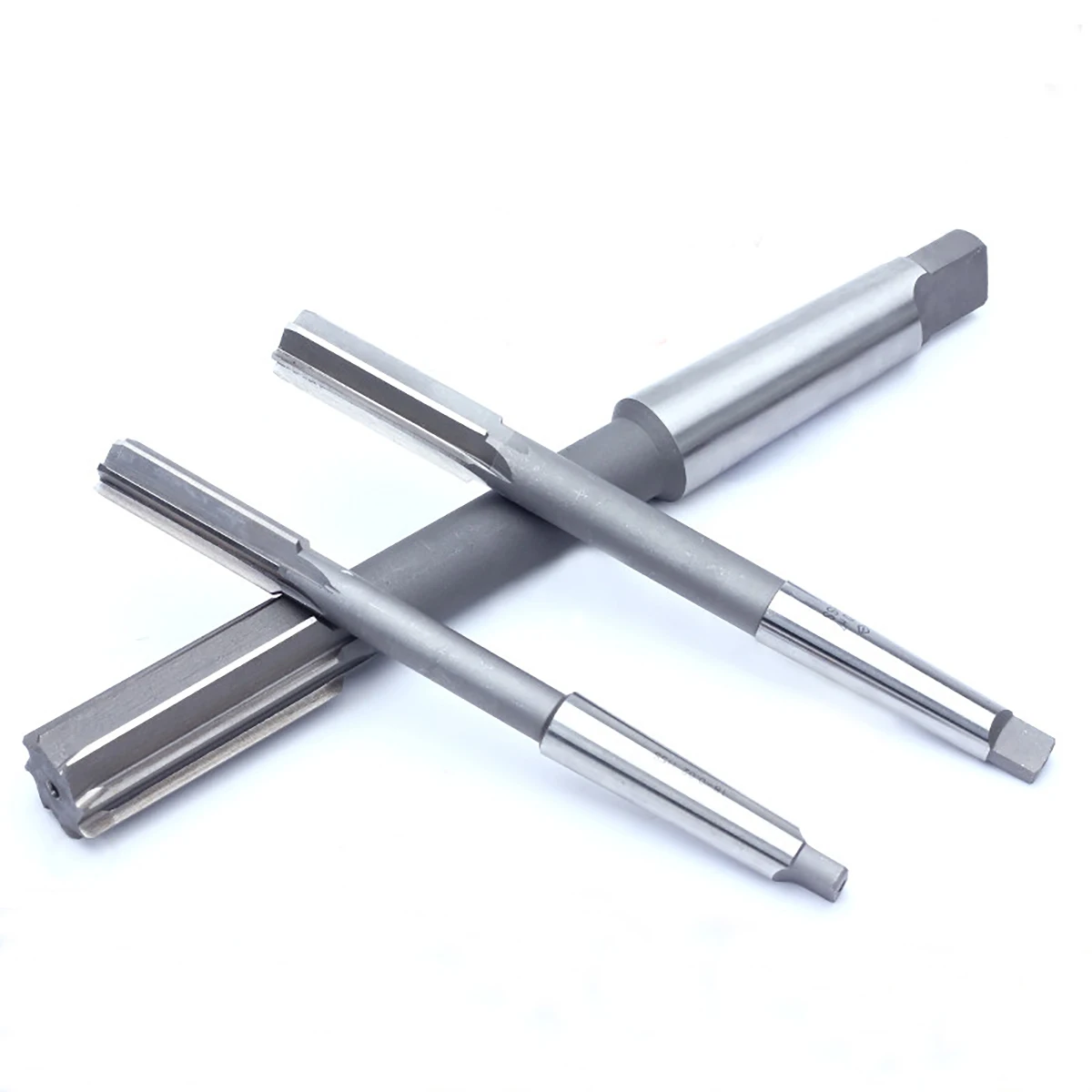 

HSS High Speed Steel Taper Shank Straight flute Machine Reamer H7 H8 D4 Cutting Diameter 5.5MM-70MM Machine Reamer, Silver