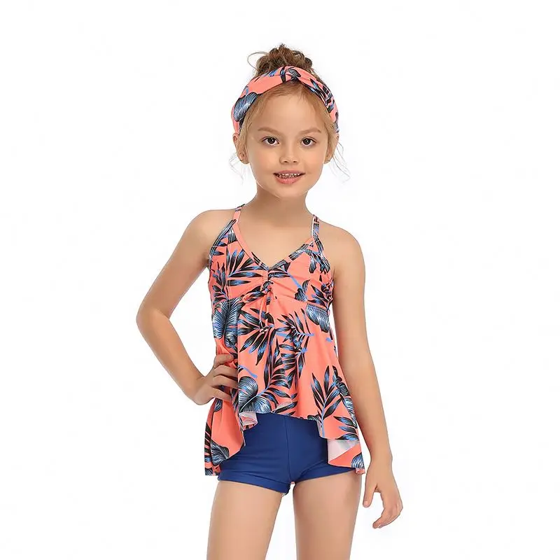 

Wholesale Custom eco friendly swimsuit kids bathing suits girl 5-12 years old kids bikini for girls, Custom color