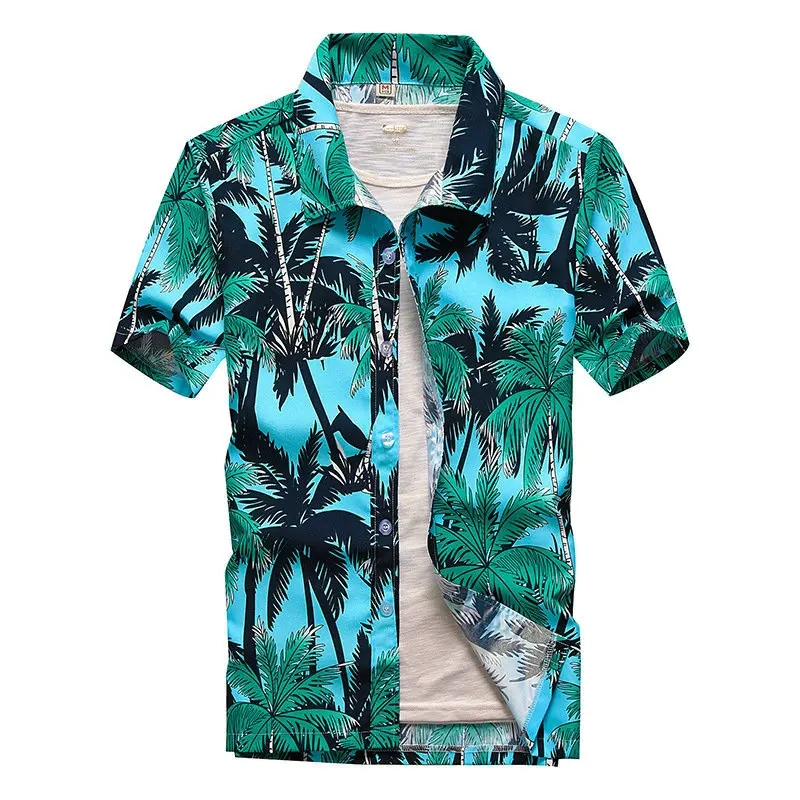 

hawaiian rugby shirts Fast drying Summer Casual Floral cheap casual shirts for men
