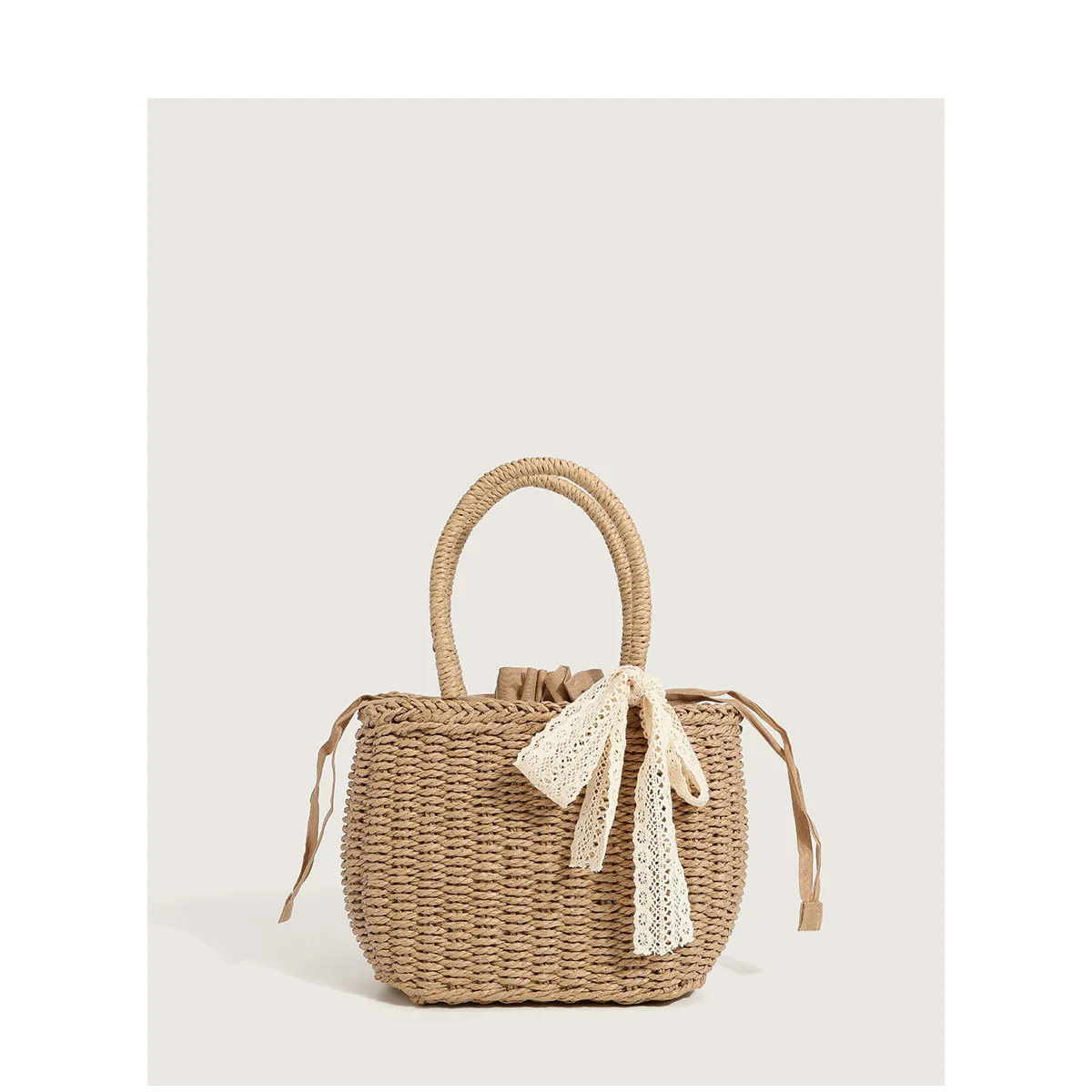 

Raymons 2022 Wholesale Women Summer Small Cross Body Handle Travel Shopping Beach Square Straw Bag, 4 colors