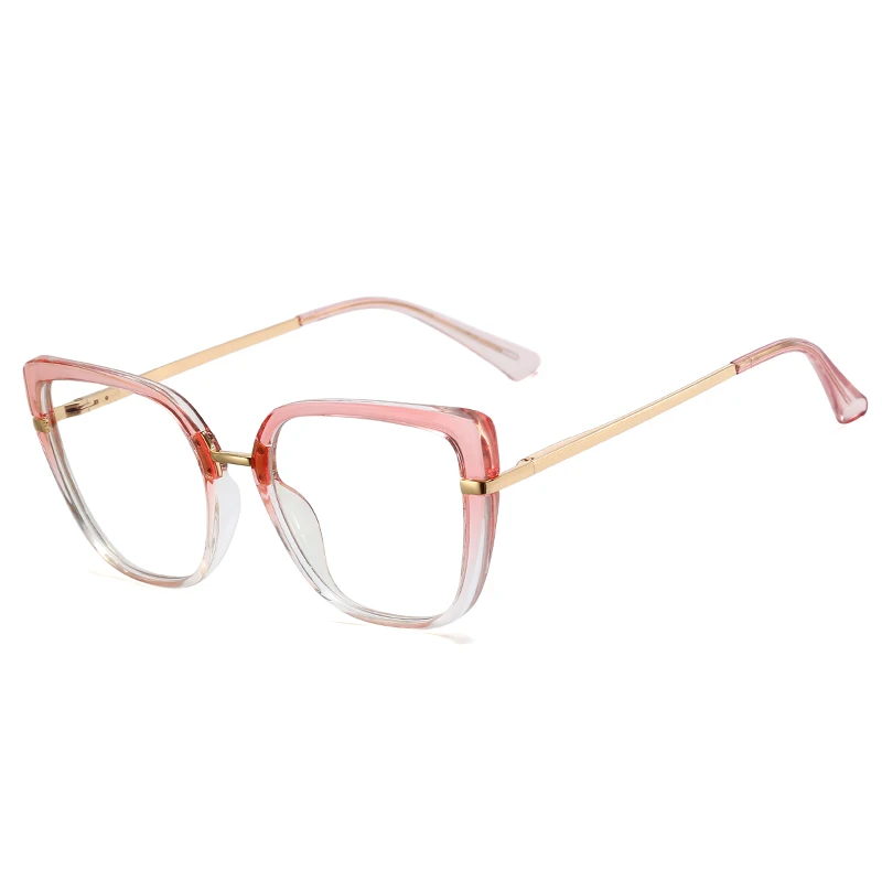 

MS 95280 Custom Logo High Quality Metal TR90 Combinate Blue Light Optical Frames Women Eyeglass Frames Optical Glasses