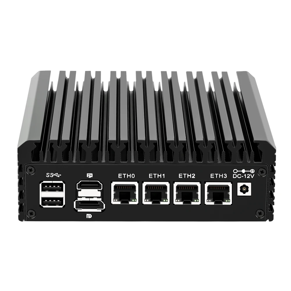 

New 2.5G Soft Router N6005 N5105 Fanless Mini PC 4* i226-V 2500M Network Card TPM2.0 3x4K@60Hz VPN Server Micro Firewall Mini PC