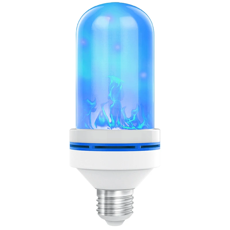 blue fire flame effect flickering LED flame light bulbs