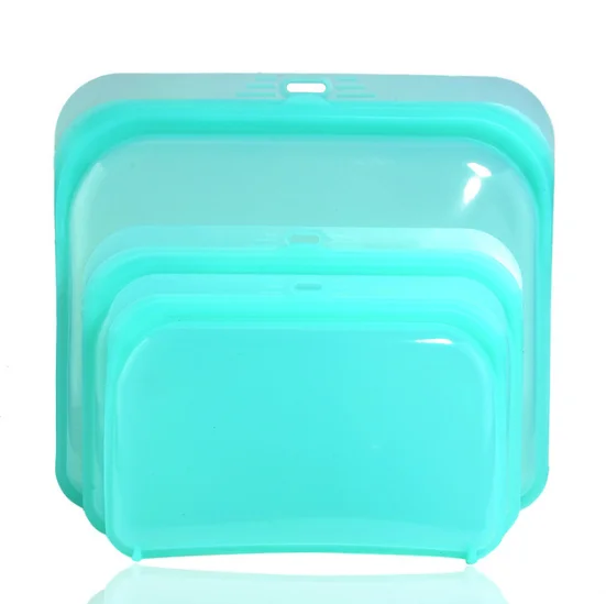 

Large Food Fresh Container Set Leak-proof Seal Reusable Silicone Food Storage Bags