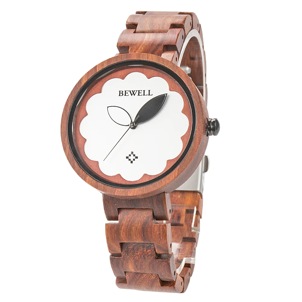 

Eco-Friendly Wood Watch for Men Latest Design Spring Buckle Digital Wrist Watch
