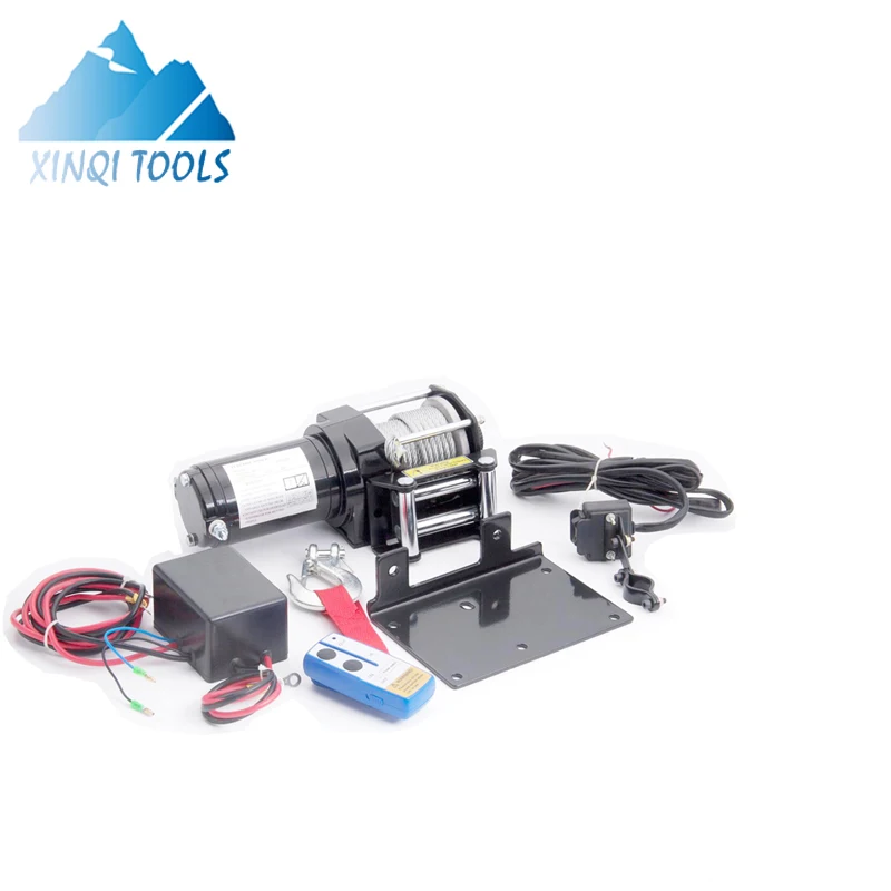 Xinqi 12v 3000lbs Anchor Electric Winch For Car Truck Trailer Suv Utv Atv Boat With 5 Ton