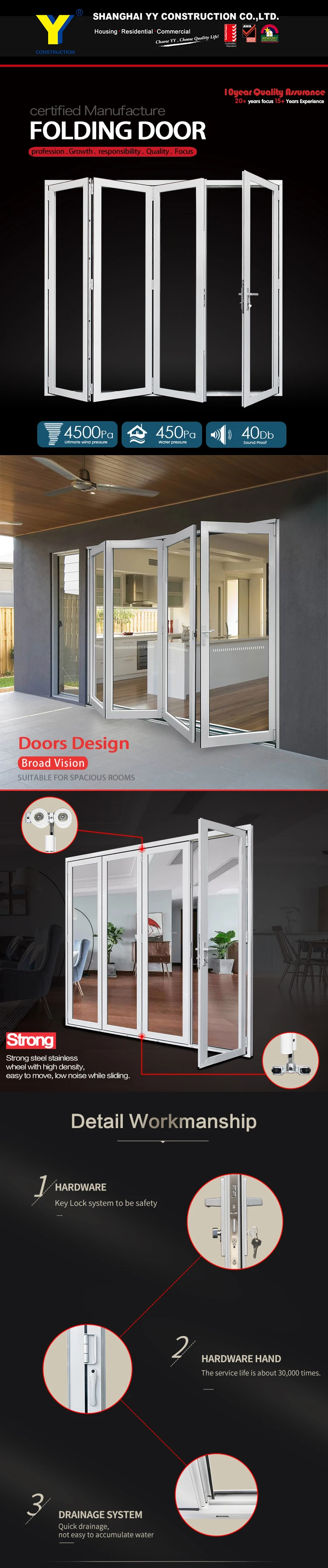 アルミ防音アコーディオンパティオドア折りたたみ式屋外ドアは二つ折りドアを下げます Buy 商業アコーディオン折りたたみドア アコーディオン折りたたみ ドア トイレ折戸 Product On Alibaba Com