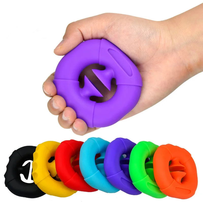 

Silicone Finger Training Grip Hand Grip Adjustable Exerciser Finger Hand Grip Strengthener