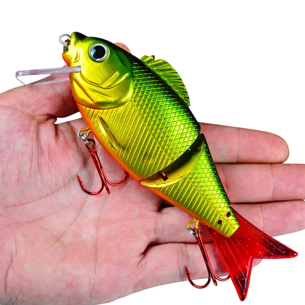 

2021 Free Sample Fake BaitSwimbait Multi Jointed Fishing Lure, 6 colors