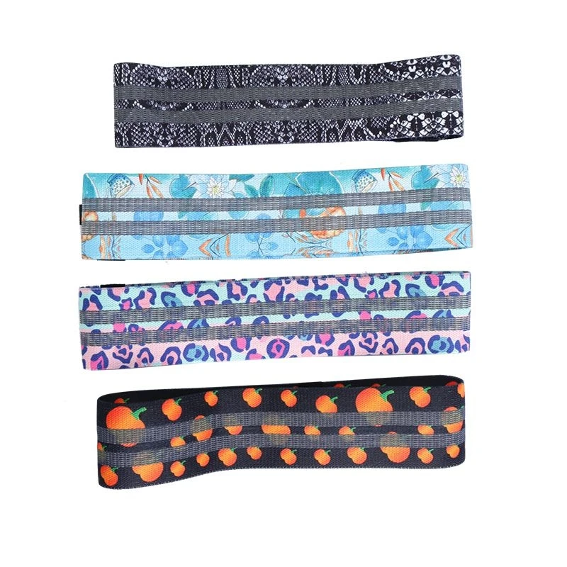 

2021 custom logo printed and new style the hip circle resistance band long yoga pull belt, Customized color